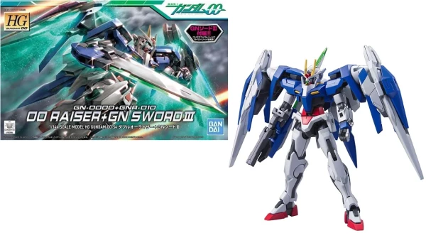 Model Kit: HG Gundam 00 54 - GN-0000+GNA010 00 Raiser + GN Sword III 1/144