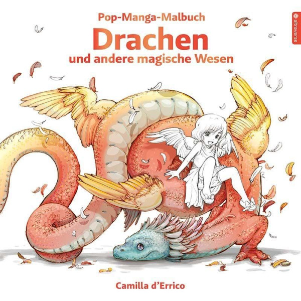 Pop Manga Malbuch - Drachen und andere magische Wesen