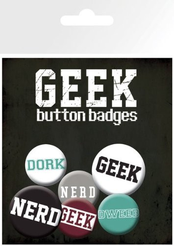 Button Badge Set: Geeks and Nerds
