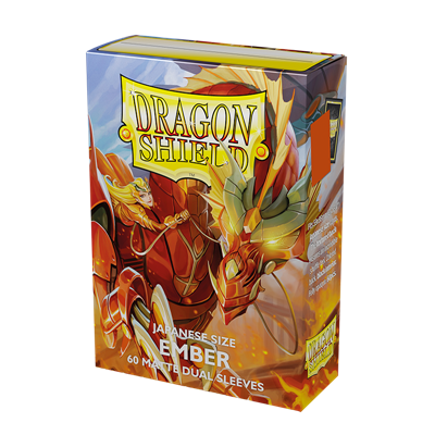 DRAGON SHIELD JAPANESE SIZE DUAL MATTE SLEEVES - EMBER 'ALARIA, WARRIOR PRINCESS' (60 SLEEVES)