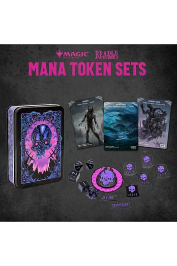 Magic the Gathering Dice and Token Pack Black Mana