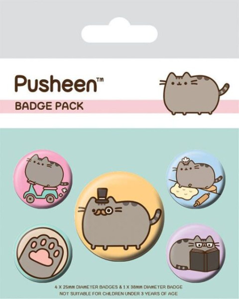 Button Badge Set: Pusheen - Fancy