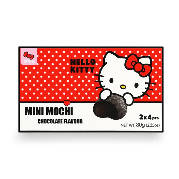 Snack: Mini Mochi - Hello Kitty Chocolate Flavour Box 80g
