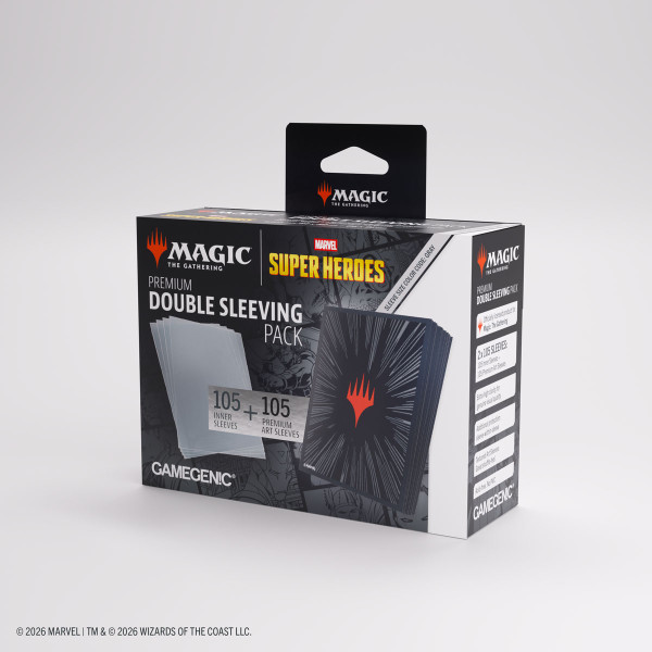 Magic: The Gathering | Marvel Super Heroes Double Sleeving Pack - Comic Burst Black