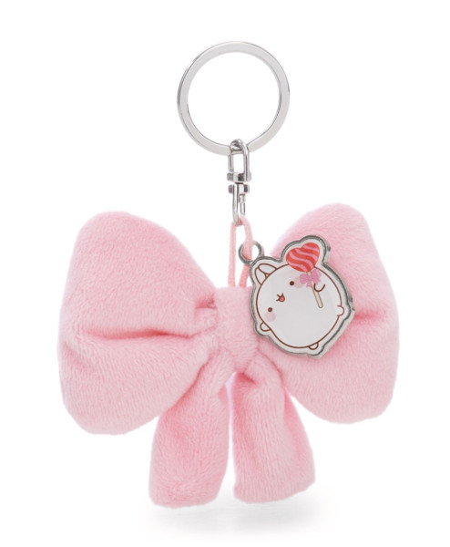 Molang - Schlüsselanhänger Schleife mit Metall-Anhänger Molang