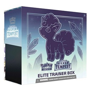 Pokemon TCG: Schwert und Schild 12 Silberne Sturmwinde - Top Trainer Box Alola-Vulpix DE