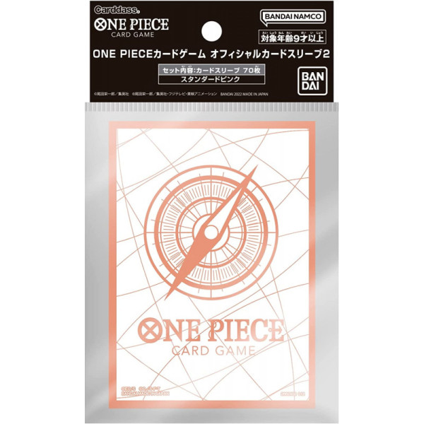 ONE PIECE CARD GAME - OFFICIAL SLEEVE 2 ASSORTED PINK SLEEVES