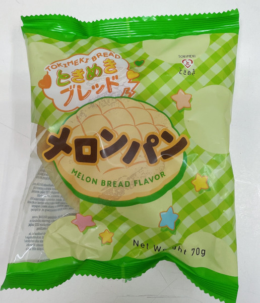 Snack: Tokimeki Bread - Melon Bread Flavor / Melonenbrötchen 70g