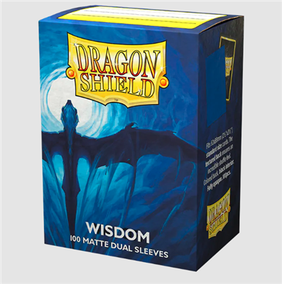 DRAGON SHIELD STANDARD SIZE MATTE DUAL SLEEVES - WISDOM (100 SLEEVES)