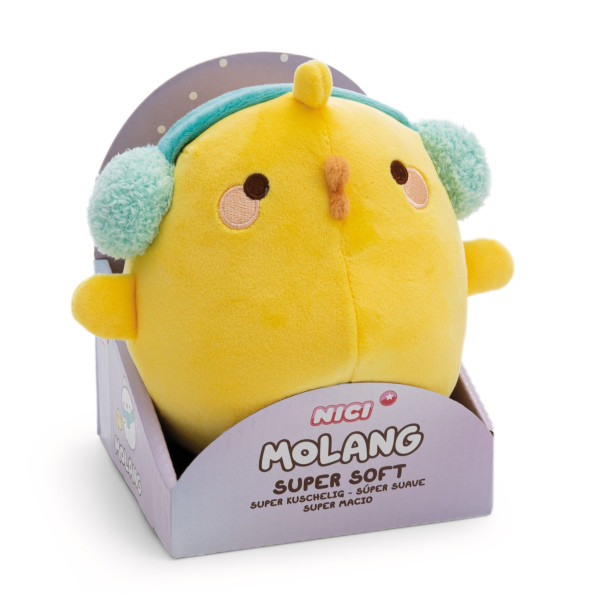 Molang - Plüsch Piu Piu mit Ohrwärmer 16cm in Geschenkverpackung