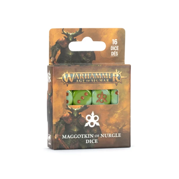 Warhammer Age of Sigmar: Maggotkin of Nurgle - Würfelset / Dice Set