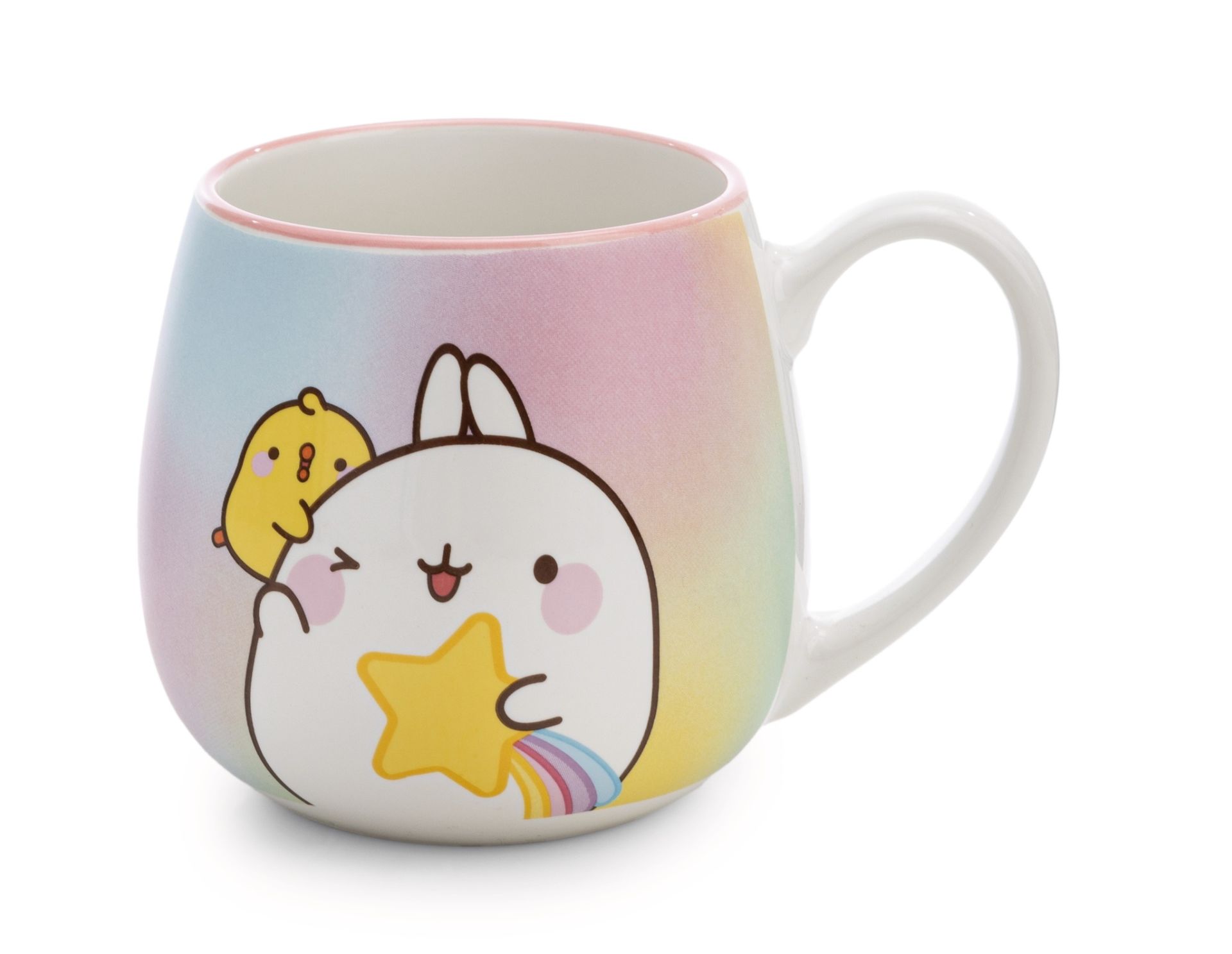 Molang Porzellan-Tasse 400 Ml – Süße Motiv-Tasse Mit Piupiu | Geschenk Für Fans