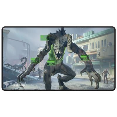 UP - FALLOUT BLACK STITCHED PLAYMAT W FOR MAGIC: THE GATHERING