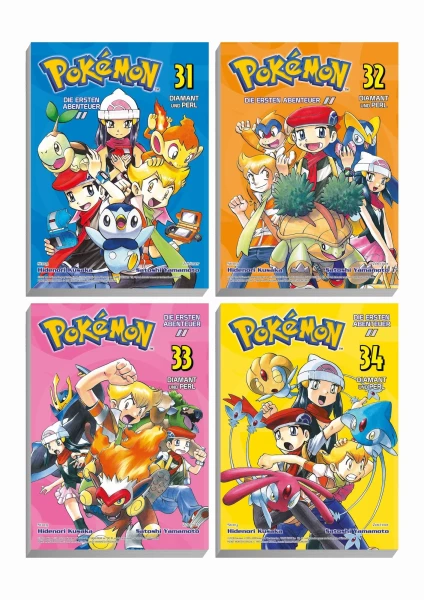 Pokemon - Manga Bundle 09 (Band 31-34) Diamant und Perl