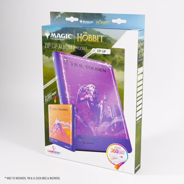 Magic: The Gathering | The Hobbit Zip-Up Album 18-Pocket - Gollum, Riddle Master/The Lonely Mountain