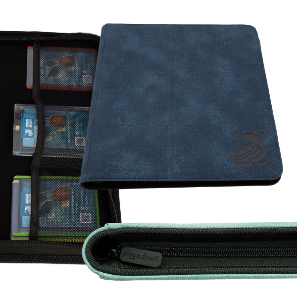 Caratex Zip Binder Card Album 12/24 Pocket Sideloading 480 - Night Blue