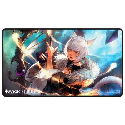 UP - Final Fantasy Black Stitched Playmat Premium Z for Magic: The Gathering