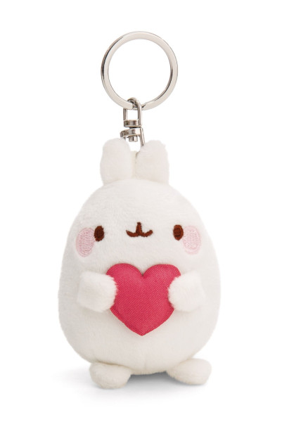 Molang - Schlüsselanhänger Molang mit Herz 8cm