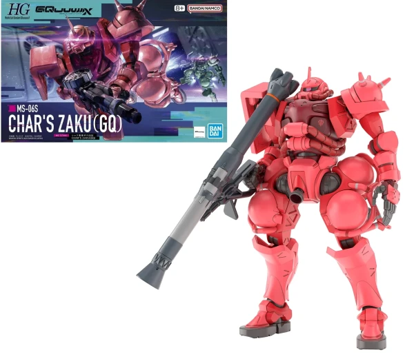 Model Kit: HG Gundam GQuuuuuuX 011 - MS-06S Chars Zaku (GQ) 1/144
