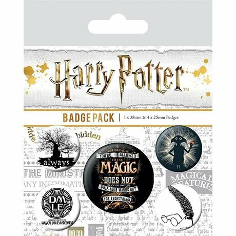Button Badge Set: Harry Potter - Symbols