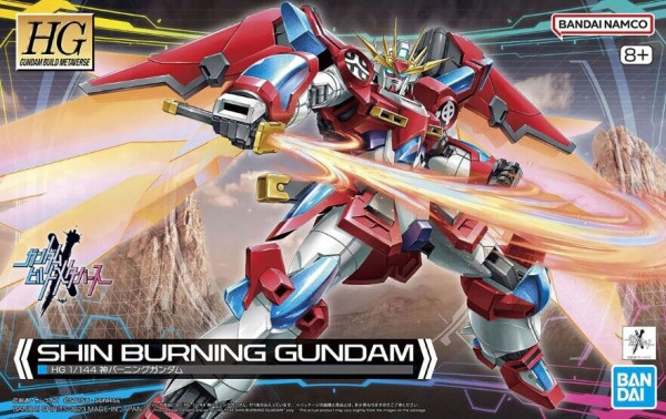 Model Kit: HG Gundam Build Metaverse 04 - Shin Burning Gundam 1/144