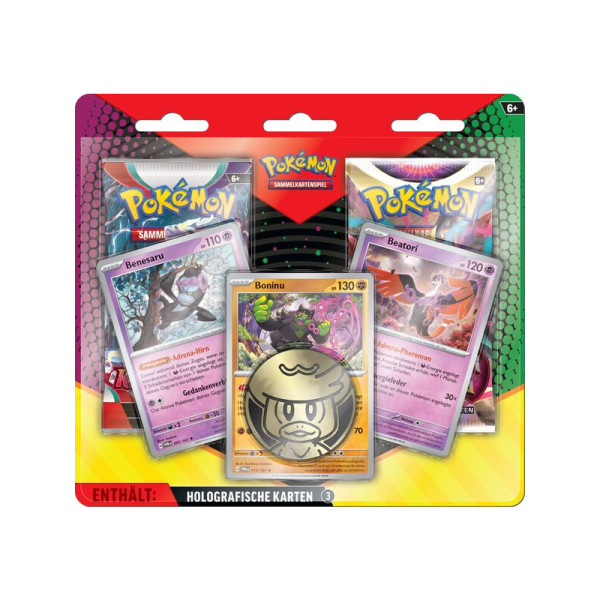 Pokemon TCG: Blister 2-Pack Enhanced März 2025 - Boninu, Benesaru, Beatori