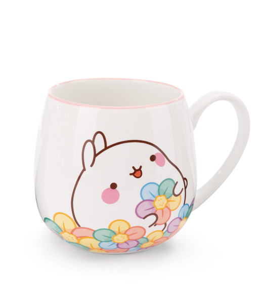Molang - Tasse Molang mit Regenbogenblume 400ml