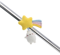 Molang - Magnet Plüsch Molang mit Sternschnuppe 5cm Molang - Magnet Plüsch Molang mit Sternschnuppe 5cm