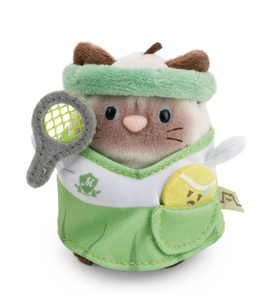 Mymochi 3in1 - Siamkatze Siamy mit Tennisball und Tenniskostüm in Geschenkbox 8cm