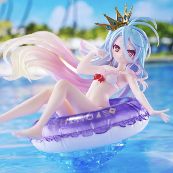 Figure: No Game No Life Aqua Float Grirls PVC Statue Shiro 10 cm