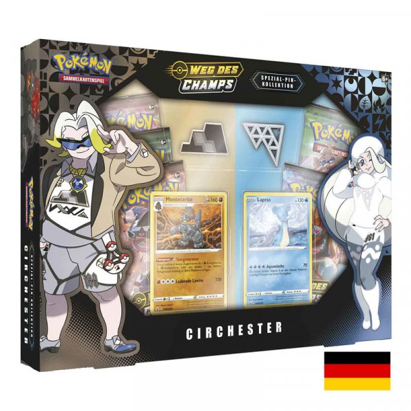 Pokemon TCG: Schwert und Schild 03.5 Weg des Champs - Pin Spezial Kollektion Circhester DE