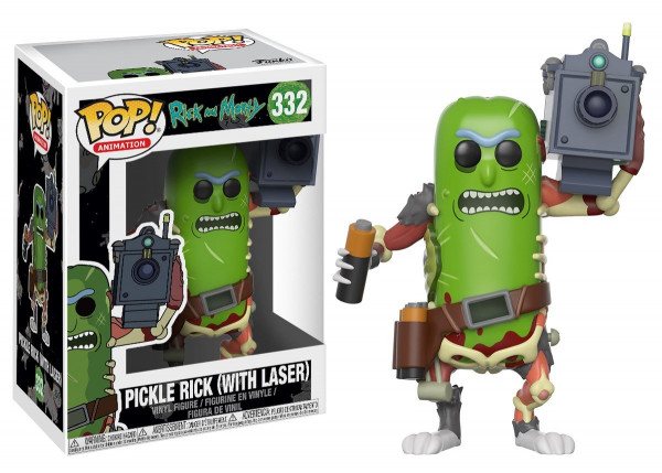 Funko POP! Animation: 332 Rick and Morty - Pickle Rick mit Laser