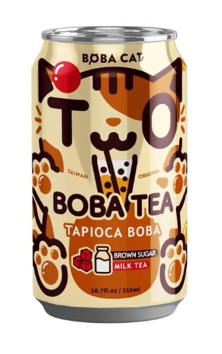 Drink: Boba Tea - Tapioca Boba - Brown Sugar Milk Tea 315ml