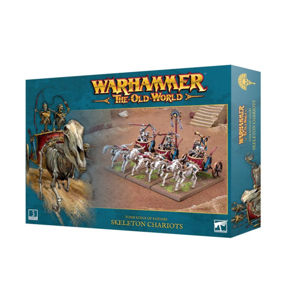 Warhammes The Old World: 07-11 Tomb Kings of Khemri - Skelettstreitwagen / Skeleton Chariots 2024