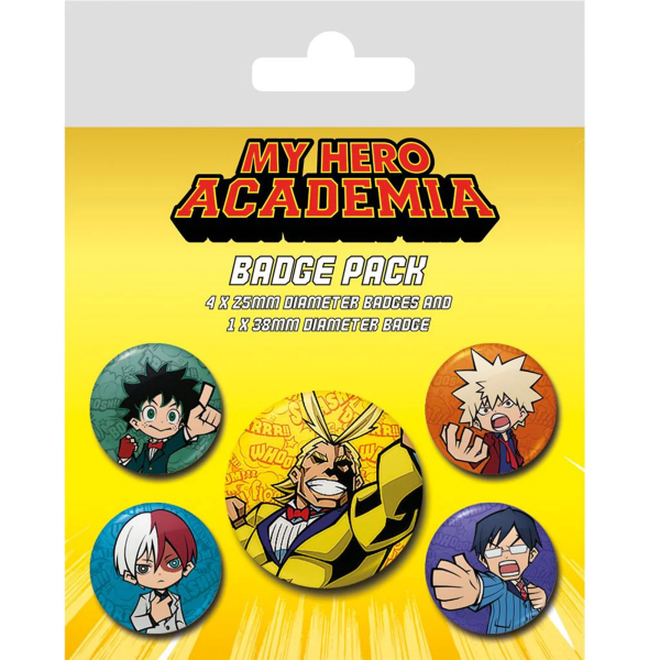 Button Badge Set: My Hero Academia - Chibis