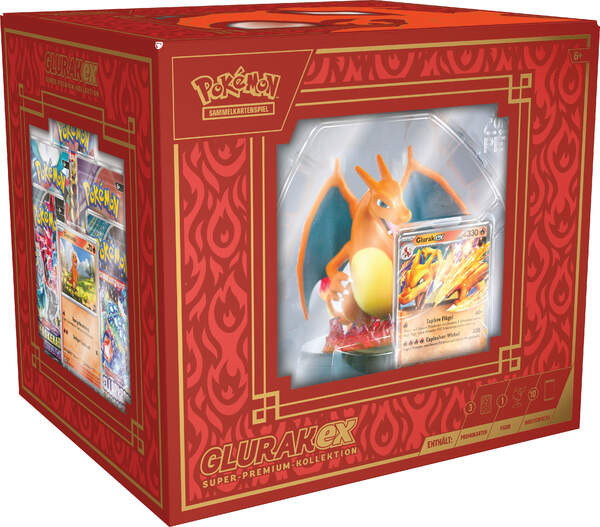 Pokemon TCG: Glurak EX Super Premium Kollektion