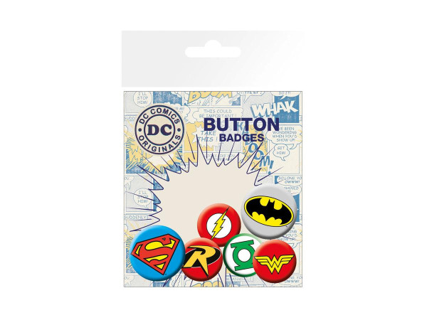Button Badge Set: DC - Logos