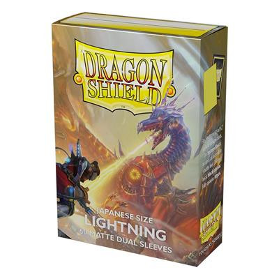 DRAGON SHIELD JAPANESE SIZE DUAL MATTE SLEEVES - LIGHTNING 'AILIA' (60 SLEEVES)