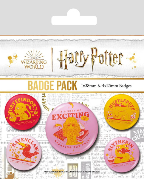 Button Badge Set: Harry Potter - Witty Witchcraft