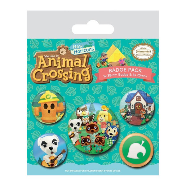 Button Badge Set: Animal Crossing - Islander
