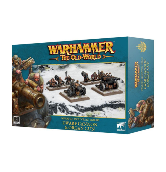 Warhammer The Old World: 10-14 Dwarfen Mountain Holds - Dwarf Cannon and Organ Gun 2024