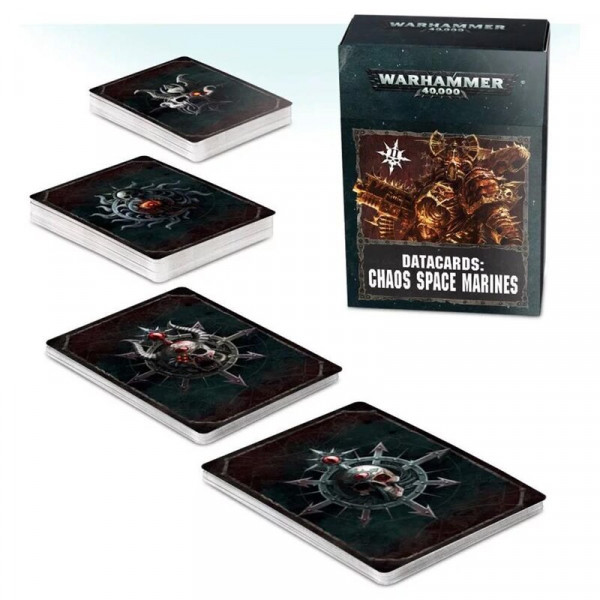 Warhammer 40,000: Datakarten / Datacards: Chaos Space Marines 2019 (DE)