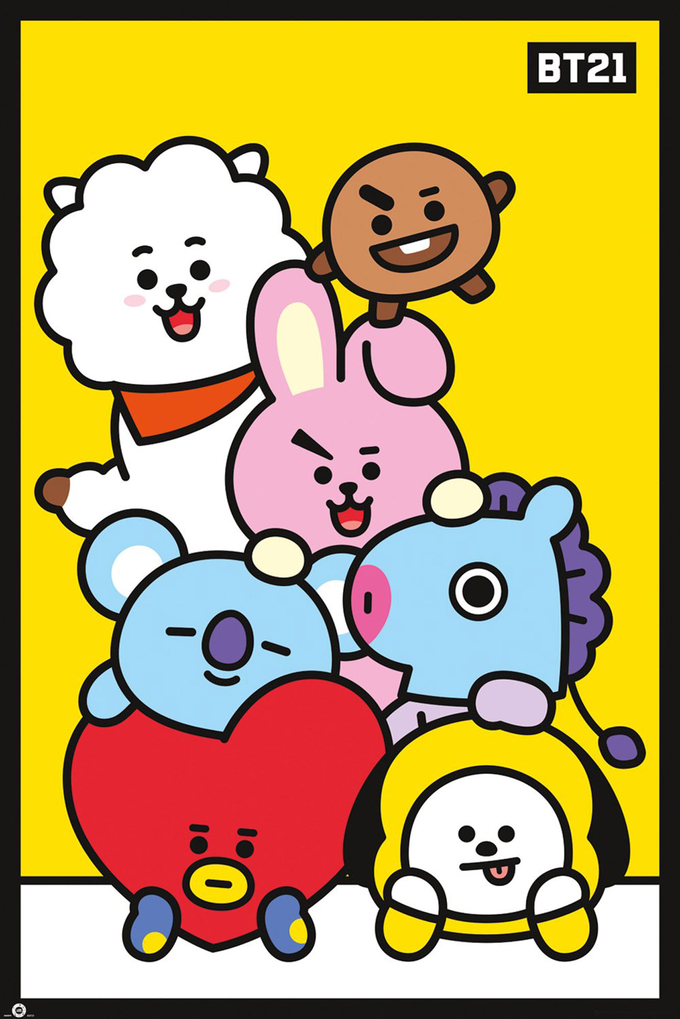 Poster: BT1 BT21 - Pileup 91,5 x 61 cm | Poster | Merchandise | Comic