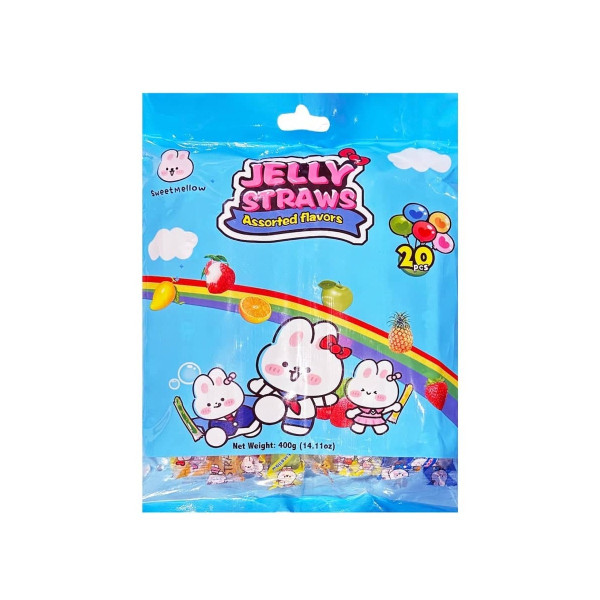 Snack: Jelly Sticks / Straws - Assorted Flavours 400g