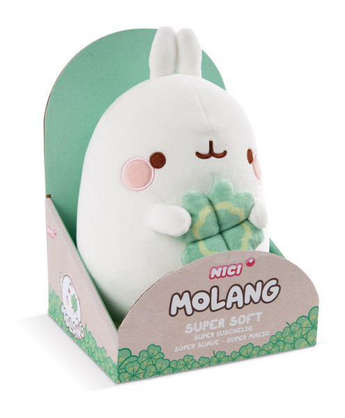 Molang - Plüsch Molang mit kleeblatt 24cm in Geschenkverpackung