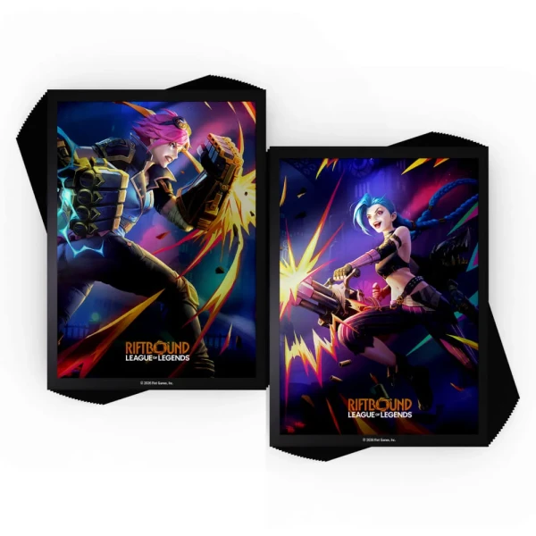 Riftbound: League of Legends TCG - Vendetta art sleeves Vi vs Jinx (2 x 50 Sleeves)