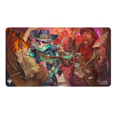 UP - OUTLAWS OF THUNDER JUNCTION PLAYMAT KEY ART TINY BONES FOR MAGIC: THE GATHERING