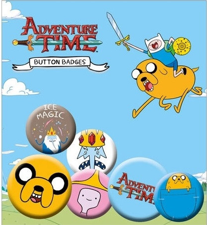 Button Badge Set: Adventure Time - Jake
