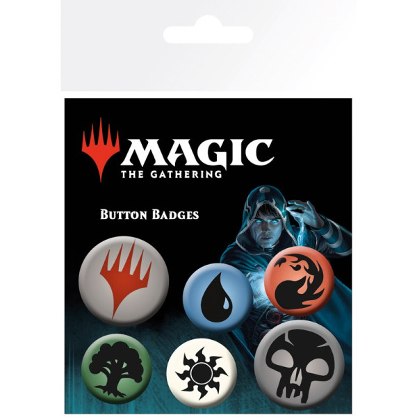 Button Badge Set: Magic The Gathering - Mana Symbols
