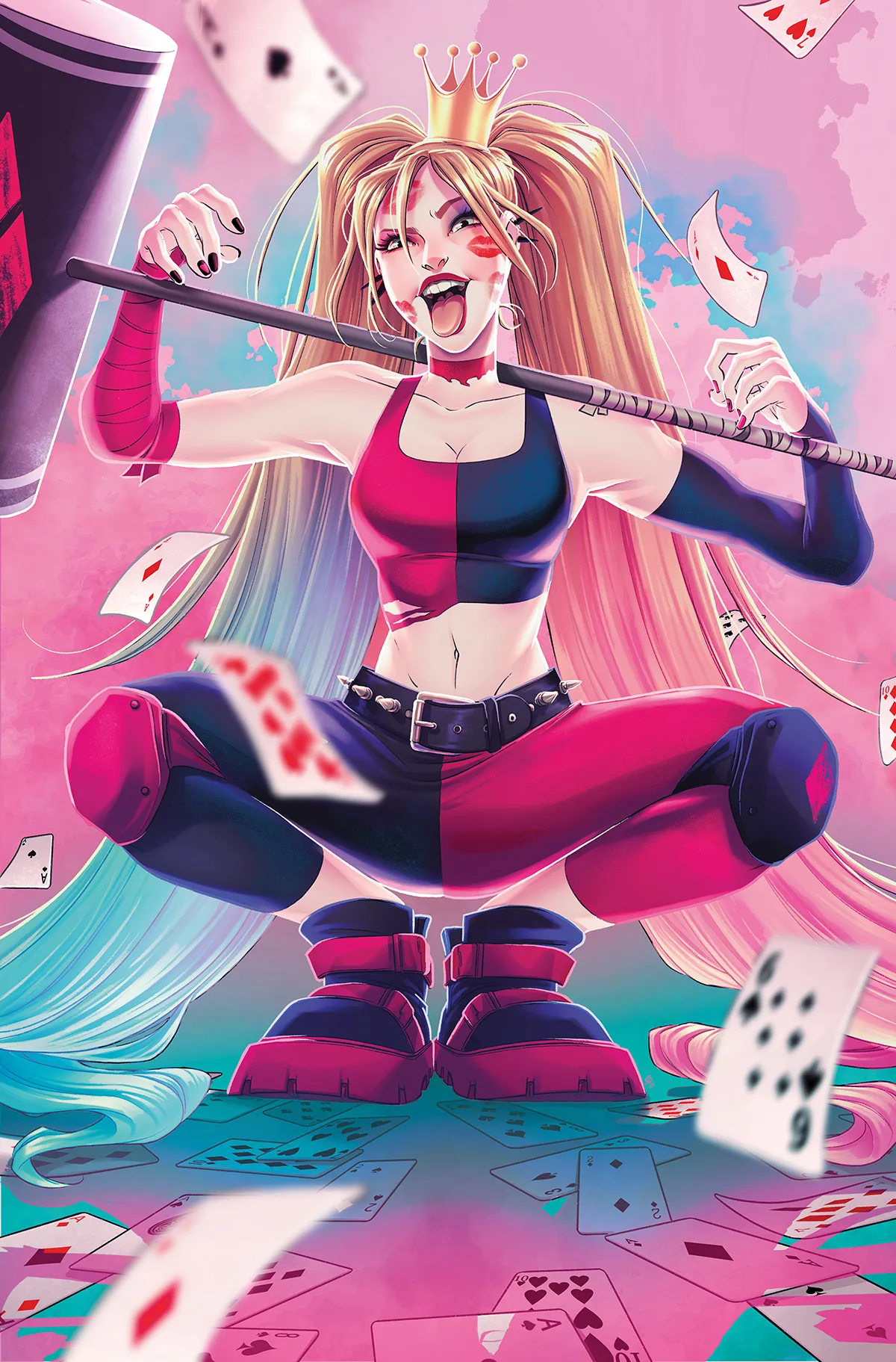 DC Comics Harley Quinn Kostüm Einteiler - Offiziell Lizenziert Union Suit